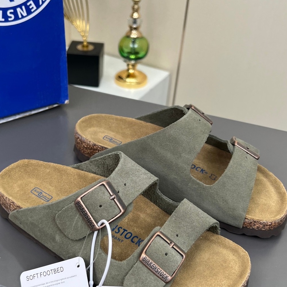 Birkenstock Arizona Taupe Narrow Sandals Classic Two-Strap Design